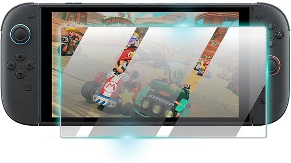 9H Nano IPG ProActive Screen Protector for Nintendo Switch 2 7.9 Inch Screen, Smooth Glass Finish, Ultra Sensitive Touch Sensitivity, Shockproof