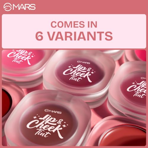 Image of MARS Lip & Cheek Tint for Bold Pop Color (2.8 gm) (03-Cinnamon Glow - Support Your Growth) | Demi Matte Finish | Dual Function | Buildable High Pigmentation | Long-Lasting Color | Weightless Wear