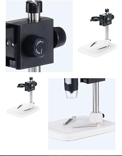 Miniatura 2 de Kit de accesorios para microscopio, soporte de microscopio digital USB de mano, soporte ajustable para microscopios