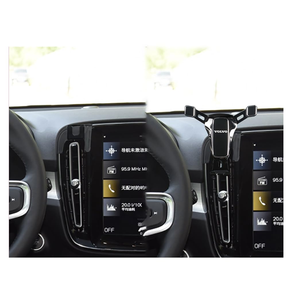 AWEDRRE Phone Holder, For Volvo XC40 2020-2024, Phone Mount Cell Phone Holder Upgrade Design Gravity Auto Lock Stable Easy to Insta