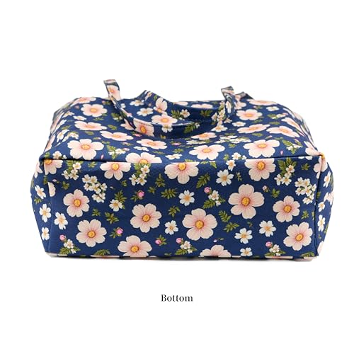 Image of TOPASION Cute Corduroy Tote Bag Canvas Shoulder Handbags for Women Travel Shopping