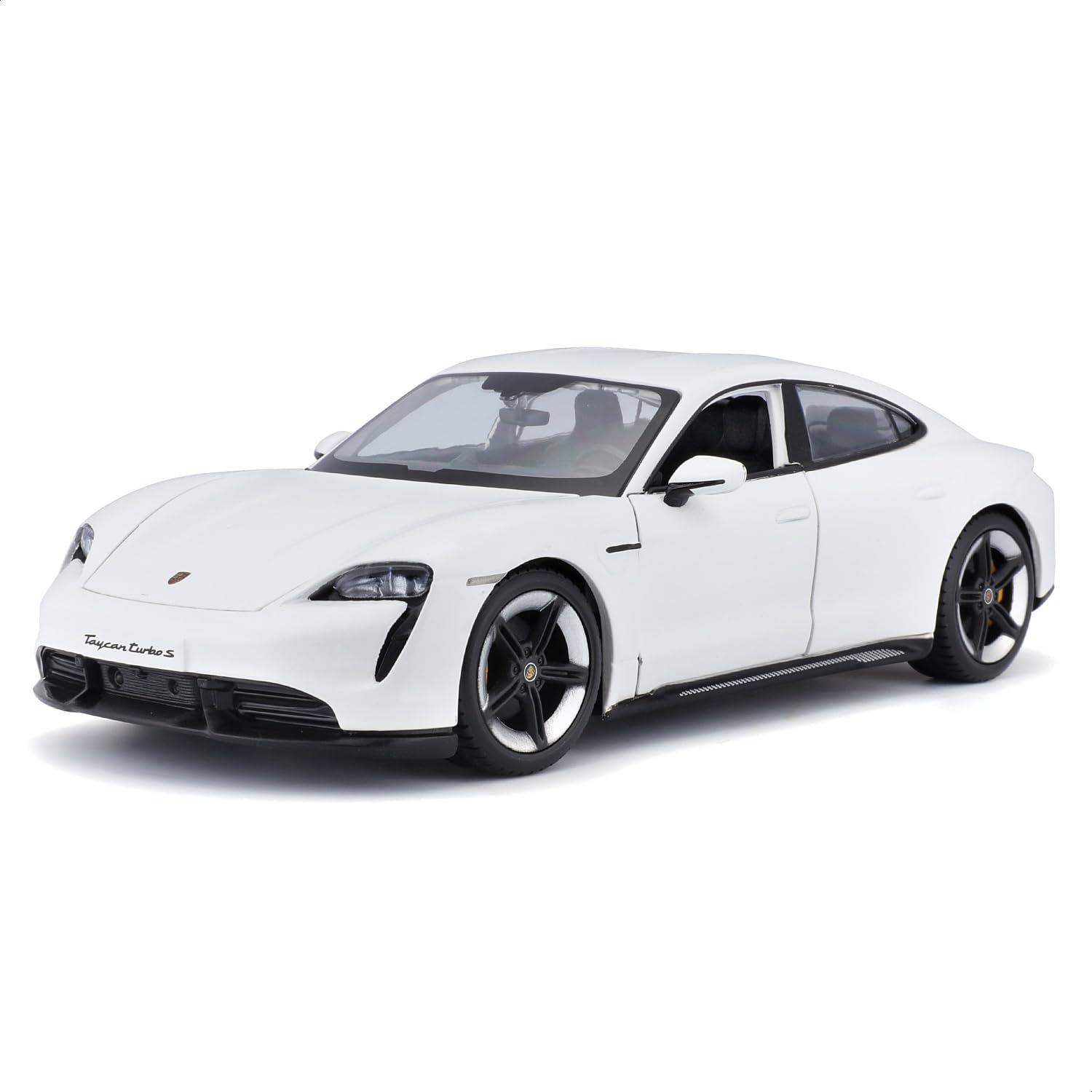Porsche TAYCAN Super Car - 1:24 Scale - Incredibly Detailed Die-Cast Replica Collectible Model Vehicle, White