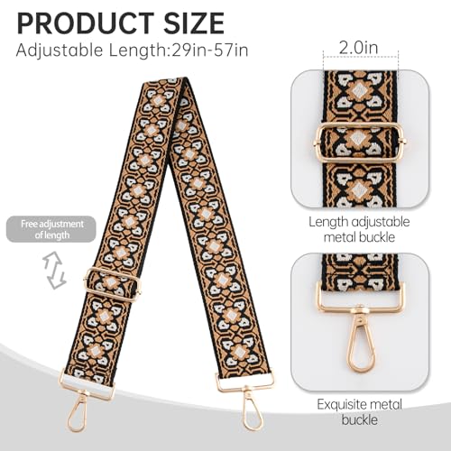 Image of Purse Straps Replacement Crossbody Wide Bag Strap for Purses Adjustable Shoulder Straps for Women Bags