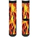Produktbild Buckle-Down Herren Socks Flames Vivid Black/Orange Crew Rucksäcke, Mehrfarbig