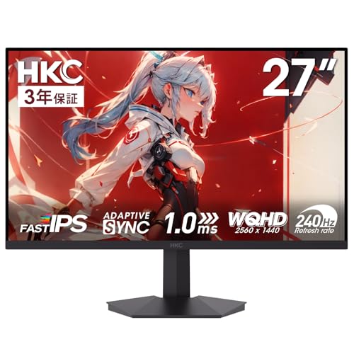 HKC G27H4D ゲーミング モニター 27インチ WQHD Amazon.co.jp: HKC 27インチ ゲーミングモニター WQHD Fast IPS 240Hz