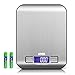 AMIR Digitale Küchenwaage, 5000g x 1g Briefwaage, Digitalwaage Professionelle Waage, Electronische Waage, Küchenwaage, Briefwaage mit 6 Wiegeeinheiten, Tara-Funktion, LCD-Display, Auto-Off