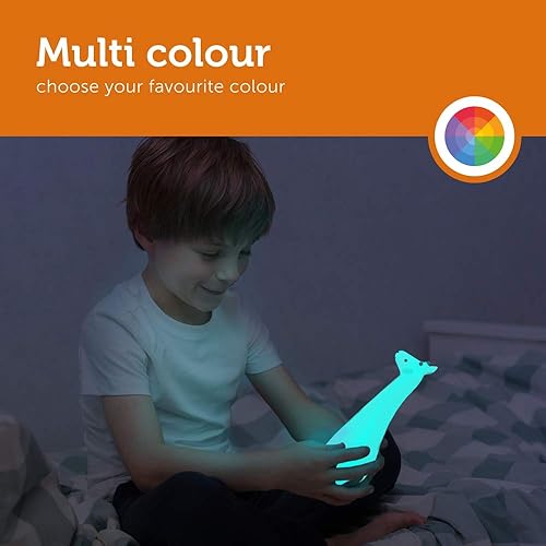Miniatura 5 de Zazu Kids Luz nocturna antorcha lámpara jirafa juguete - linterna azul y luz de noche, inalámbrico, múltiples opciones de color LED, apagado