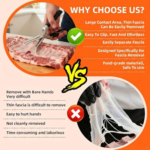 Herramienta para remover membrana de costillas acero inoxidable miniatura 5