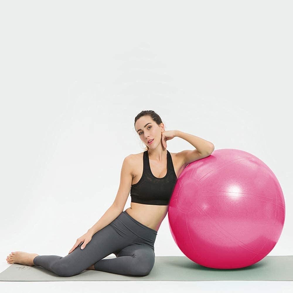 Piłka do fitnessu Piłka do pilatesu Siłownia Joga Piłka do fitnessu Piłka porodowa, Trening równowagi w biurze domowym Piłka wspomagająca poród(Purple,65cm)