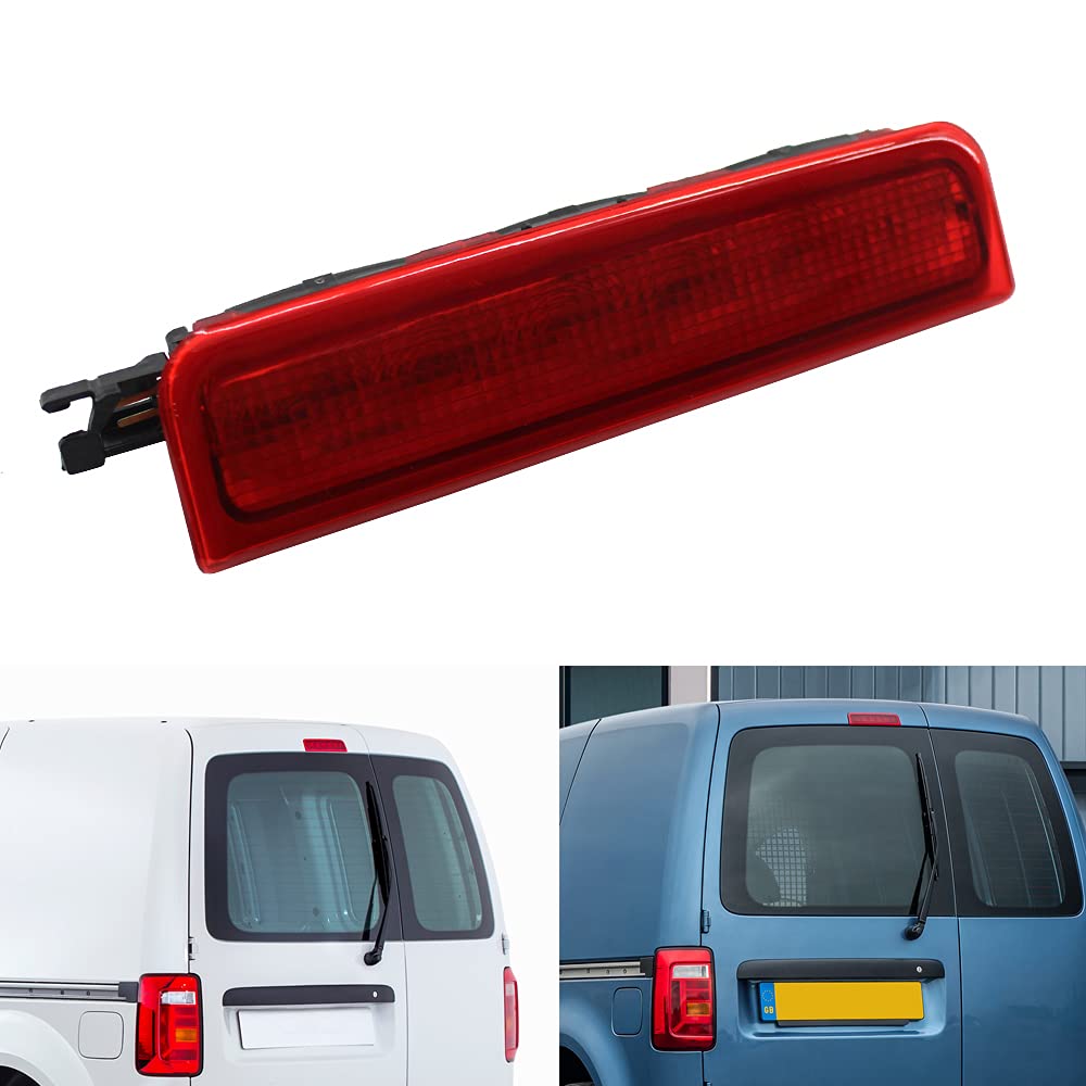 Drittes LED-Bremslicht Ersatz für Caddy 2004–2015 3D Center High Level Bremslicht rote Linse