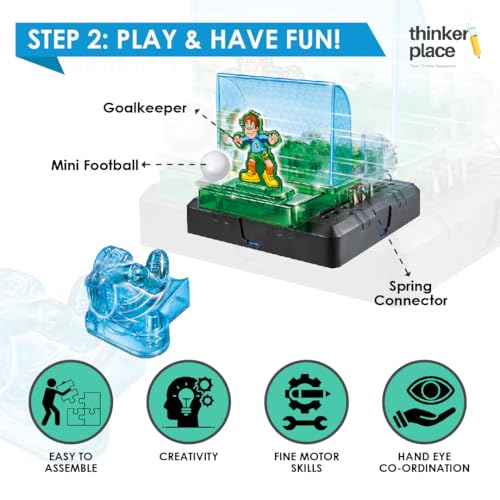 Image of Nerf Soccer Fever DIY Kit | Build, Learn & Play | STEM Toy for Kids Age 8+ | Motor Learning Kit with AR Experience | Fun Soccer Game