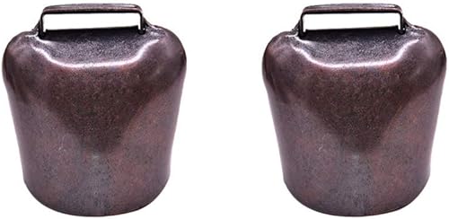 EXCEART - Campana de cobre para ganado (2 unidades)