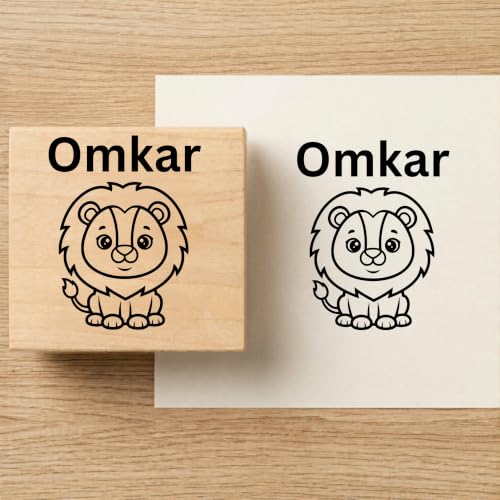 Image of Kunya Personalised Book Stamp with Your Name(3.5 cm Dia), customised for Stamping Books for Readers, Great Gift for booklovers, Kids, Teachers (Spaceman)