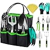GROWIT Heavy Duty Gardening Tools – 22-Piece Gardening Gifts for Women, Mom, Men – Durable, Ergonomic Garden Tool Set