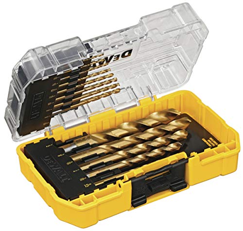 Dewalt Screwdriver Bit Set, Impact Ready, Flextorq, 35-Piece (Dwa2T35Ir) & Drill Bit Set, 14-Piece, 135 Degree Split Point, Titanium Nitride Coated, For Plastic, Wood And Metal (Dw1354) #TOP6