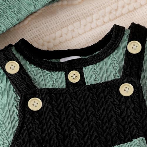 Baby Boy Clothes Cute Long Sleeve Romper Infant Pocket Overalls Adjustable Suspender Pants Set 0-18 Months4