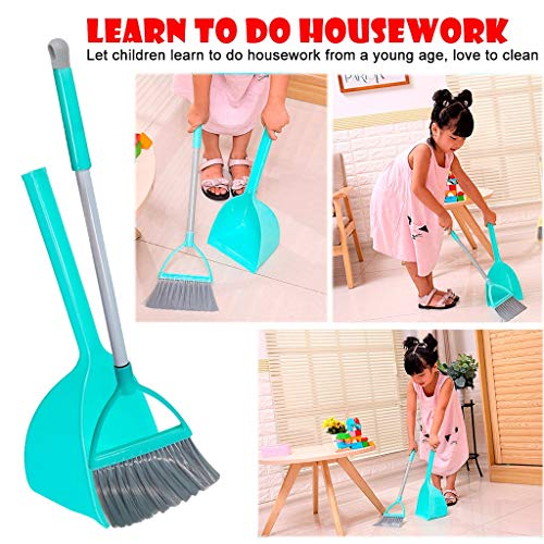 image for Usidoe Kid's Cleaning Set, Kid's Mini Housekeeping Cleaning Tools Set,