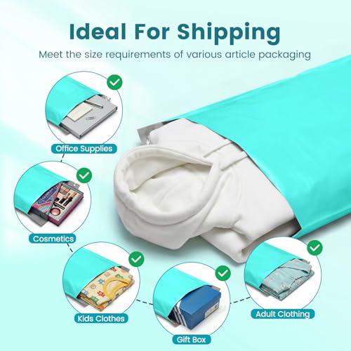 Image of Metronic Poly Mailers 14x19 400 Pack, Heavy Duty Shipping Bags Bulk Self Seal Waterproof Tear Resistant Large Mailing Envelopes, Packaging bags for Small Business, Boutique, Clothing, Teal