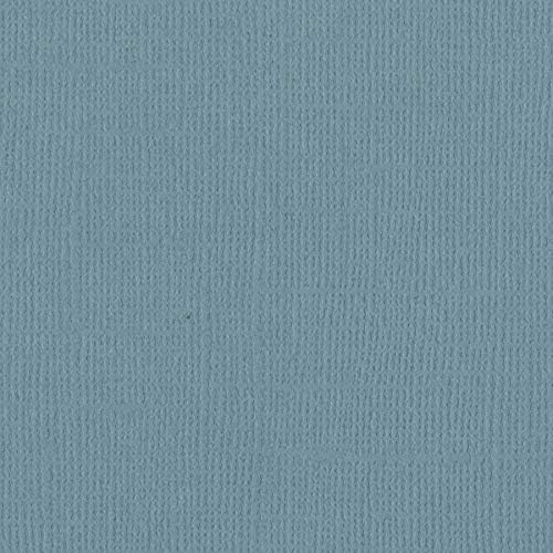 12x12 Textured Cardstock | 80 lb Blue-Gray Colored Scrapbook Paper | Premium Card Making and Paper Crafting Supplies | 25 Sheets per PackF