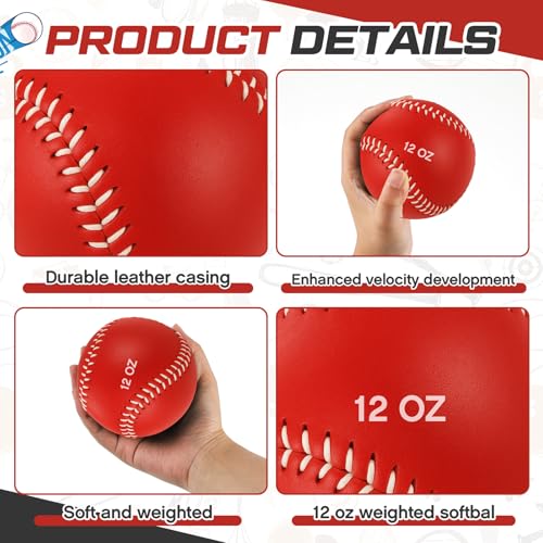 Image of Arrowbash Weighted Softball Training Balls Bulk Set