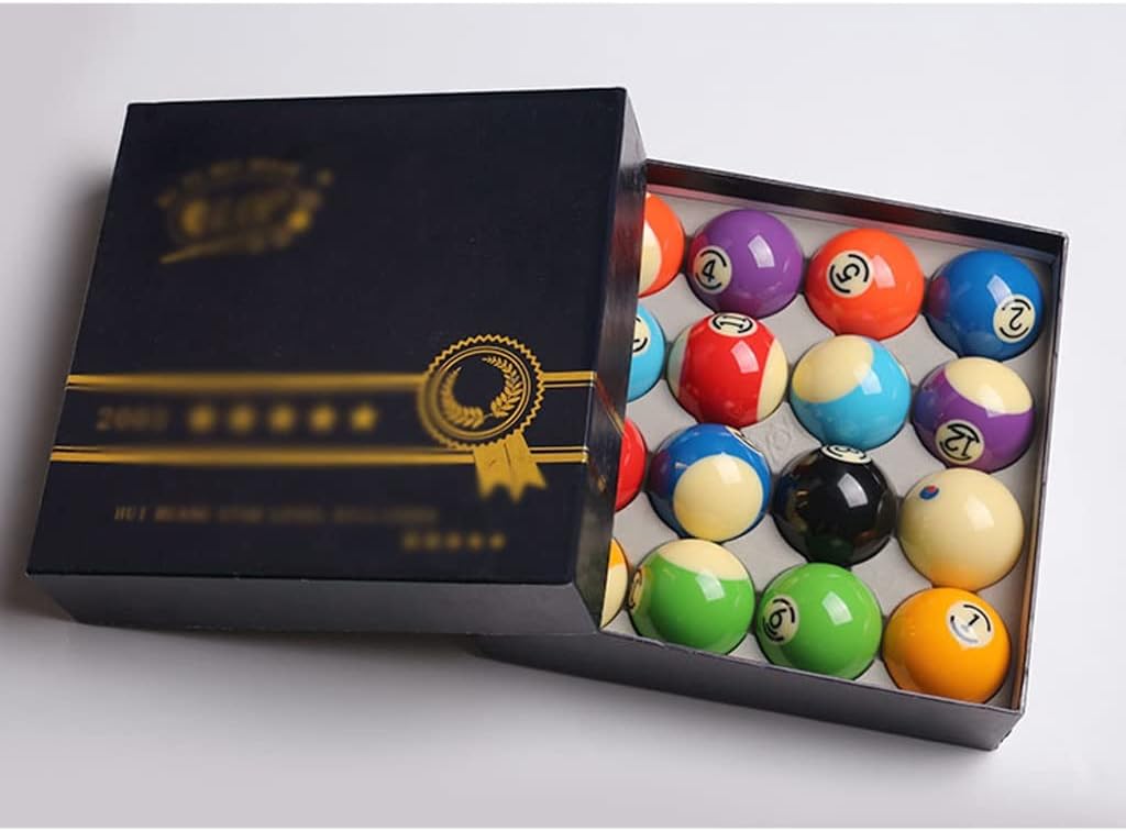 Small Numbers Design Standard 57.2mm 2 1/4" Resin Billiards Ball Complete Set of Pool Balls Billiards Accessories