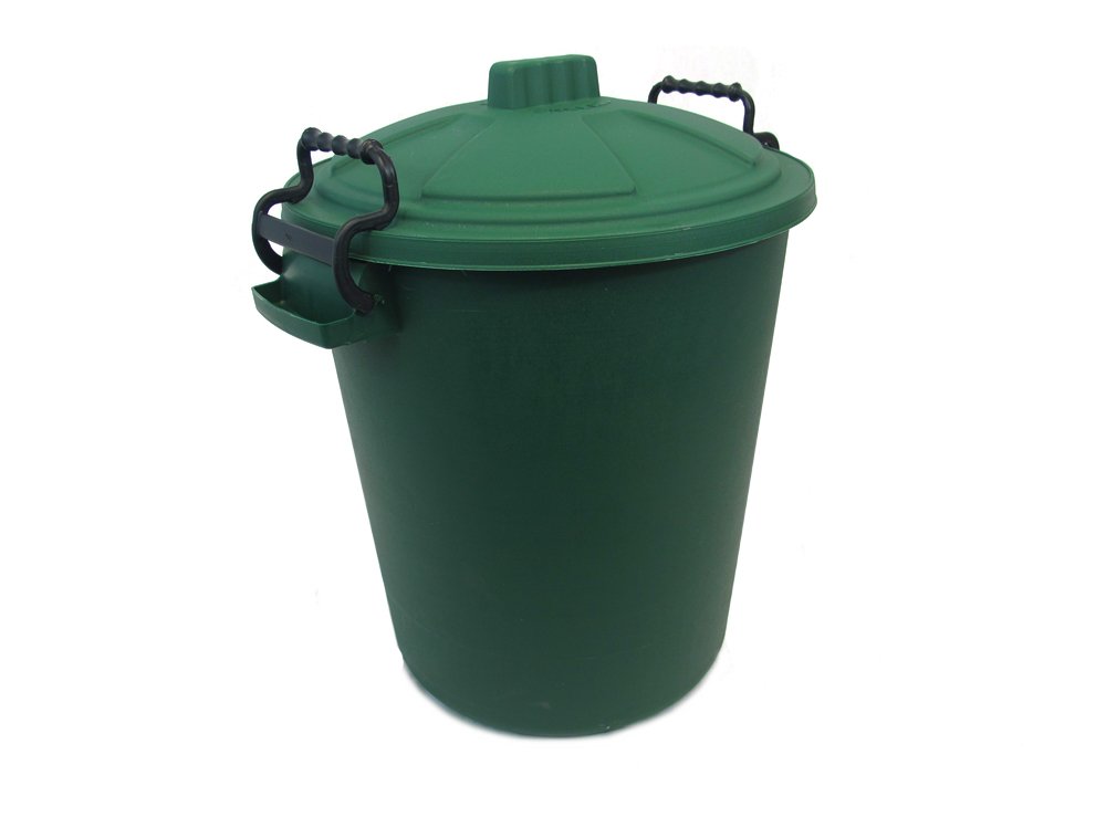 Ketoplastics Green Keto Plastics Coloured 50L Litre Heavy Duty Waste Bin/Rubbish Recycle (Green)