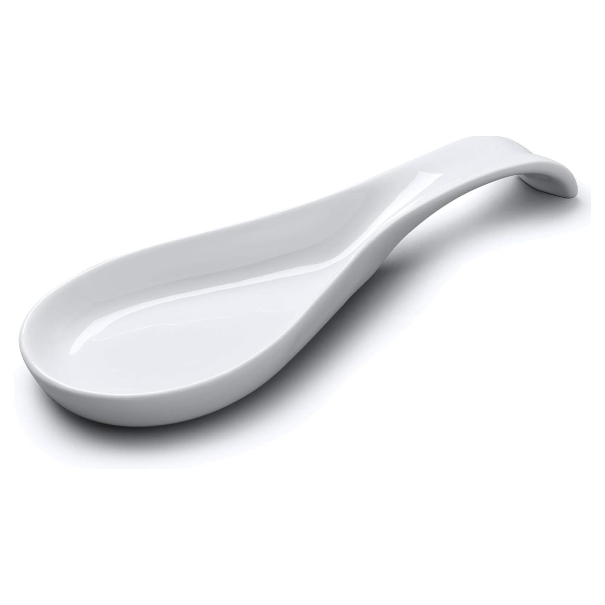 Wm Bartleet & Sons 1750 White Wm Bartleet & Sons Traditional Porcelain Spoon Rest,