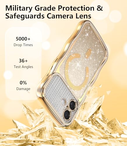 Coque iPhone 16 transparente strass de qualité supérieure compatible MagSafe - 6