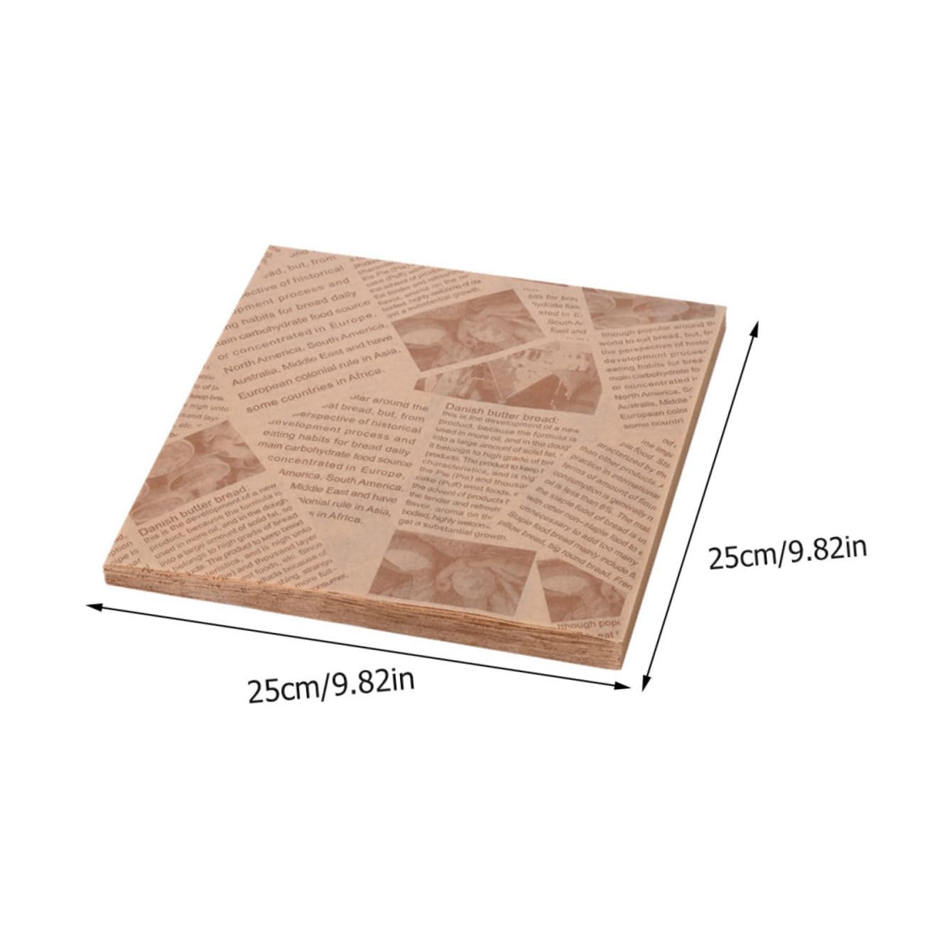 500 Pièces Papier Sulfurisé Antiadhérent Absorbant Huile pour Friture Cuisson Snacks Burgers Frites Pâtisserie