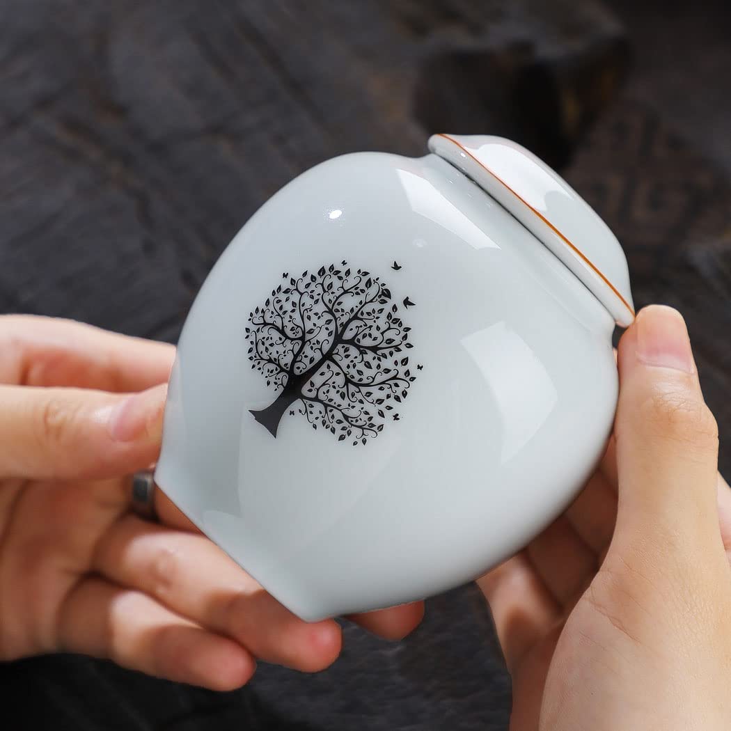 Mini Urna Funeraria In Ceramica - 110ml, Verde, Per Ceneri Umane O Animali - Foto 2