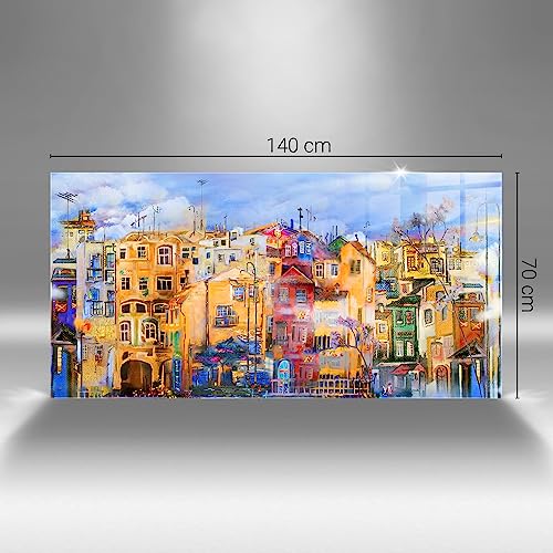 Image Décoration murale en Verre coloré Durable 140x70cm Wallfluent - 4