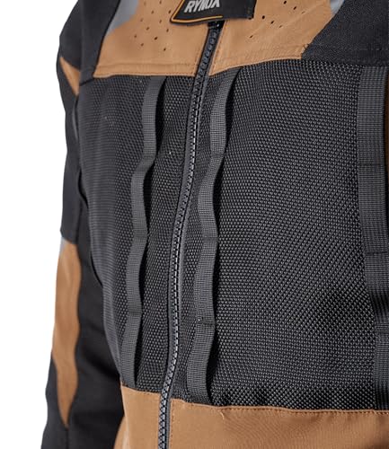Image of Rynox Outlander Pro Jacket CE Certified Class AA - Motorcycle Riding Jacket | Impact Protection | Abrasion Resistance | Water Resistant | Shoulder, Elbow, Back, Chest Protectors