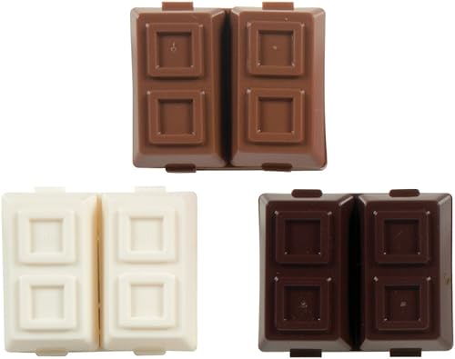 Miniatura 2 de Raymond Geddes - Sacapuntas de chocolate 2 en 1 con borrador (paquete de 24)