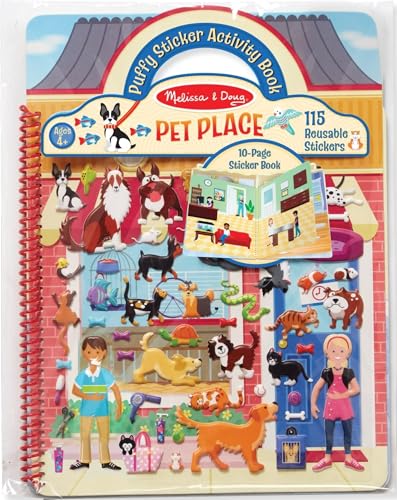 Melissa & Doug Pet Place Puffy Sticker Activity Book...