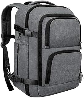Dinictis 40L Flight Approved Carry on Travel Backpack, Weekender Bag - Dark Grey