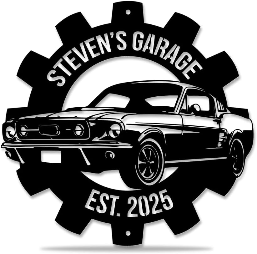 Letrero de metal personalizado para garaje de padre, decoración personalizada para el hogar, regalos significativos para el día del padre,