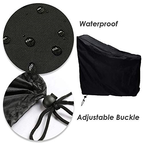 COOSOO Exercise Bike Cover Indoor Cycling Protective Waterproof Outdoor Storage Dust-Proof UV Resistant Bicycle Protection Compatible with Peloton,Bowflex,Nordictrack,Echelon