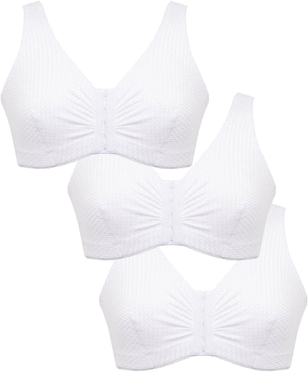 Eden HouseLadies | Pack of 3 Bra Original Front Fastening Magic Bra |
