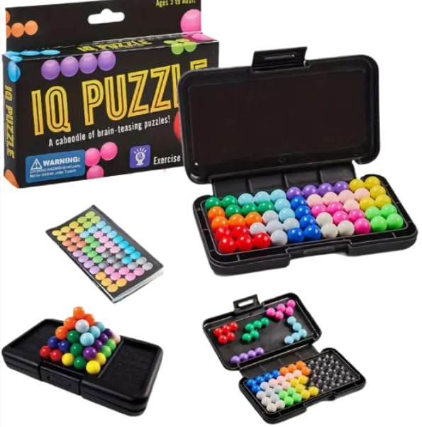 IQ Puzzle, Smart Games IQ Puzzler Pro Compatible with Kanoodle for 8 Year Old Boys, Mind Games Brain Teaser Puzzle Game Gifts