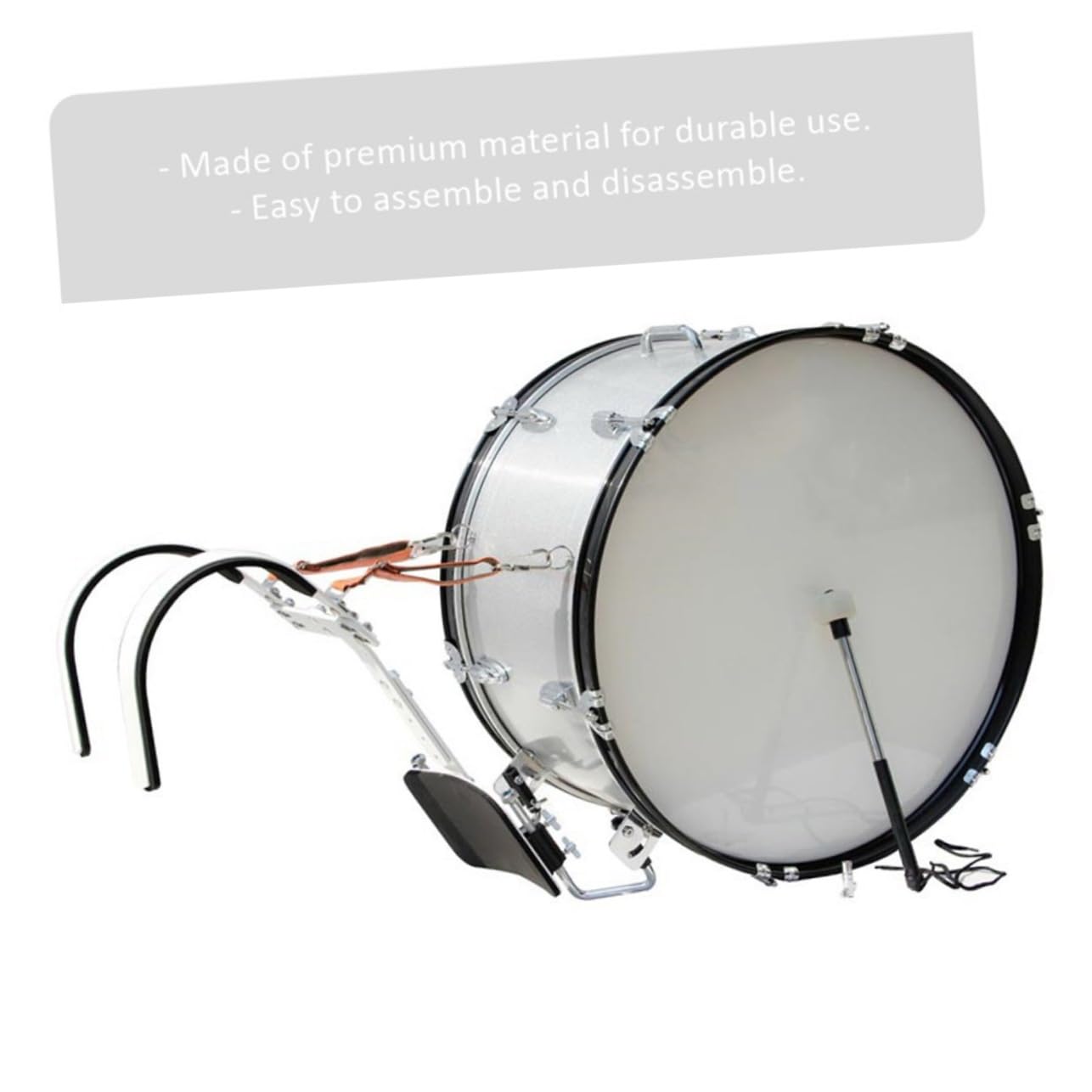 Soporte Para Caja Portador De Caja De Marcha Bolsa De Transporte De Caja Accesorios Para Cinturón De Hombro Para Caja Batería Percusión Aleación De Aluminio