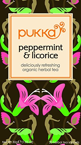 (4 PACK) - Pukka Herbs - Org WWF P/mint & Licorice Tea | 20 sachet | 4 PACK BUNDLE