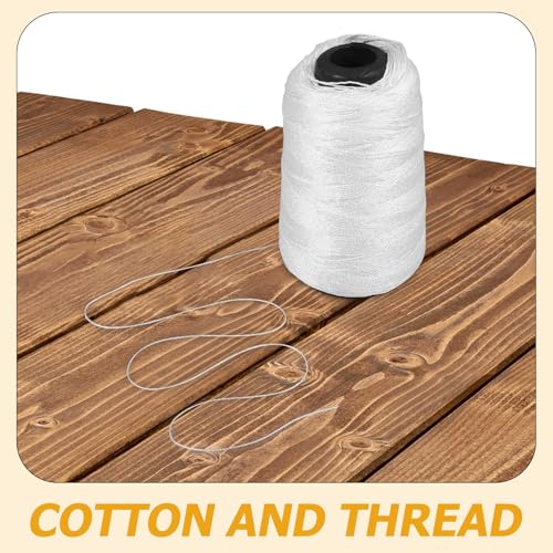 Cuerda de Nylon para Albañilería y Jardinería con 2 Rollos, Hilo Retorcido Resistente para Herramientas de Albañilería miniatura 5