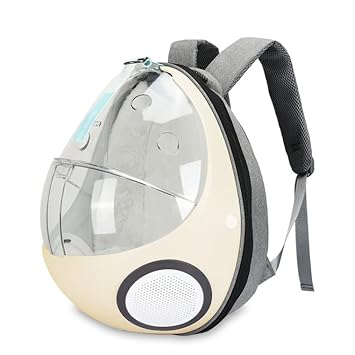 PetGains PGHA Egg-Shaped pet Travel Backpack - Yellow