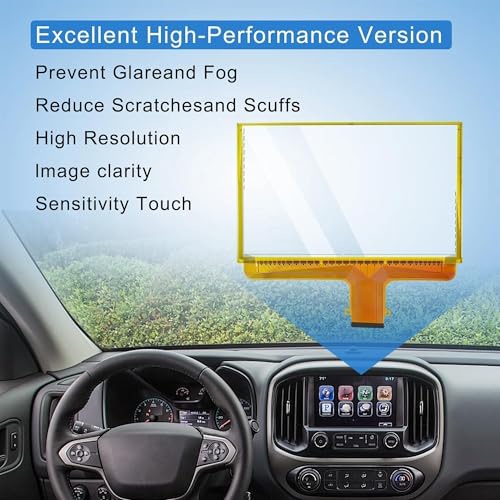 8'' 55 Pin Touch screen Radio Fit for Chevy Silverado Suburban Tahoe Colorado GMC Canyon Sierra Yukon Mylink Replace DJ080PA-01A Digitizer Touch Screen Touch Screen Without LCD