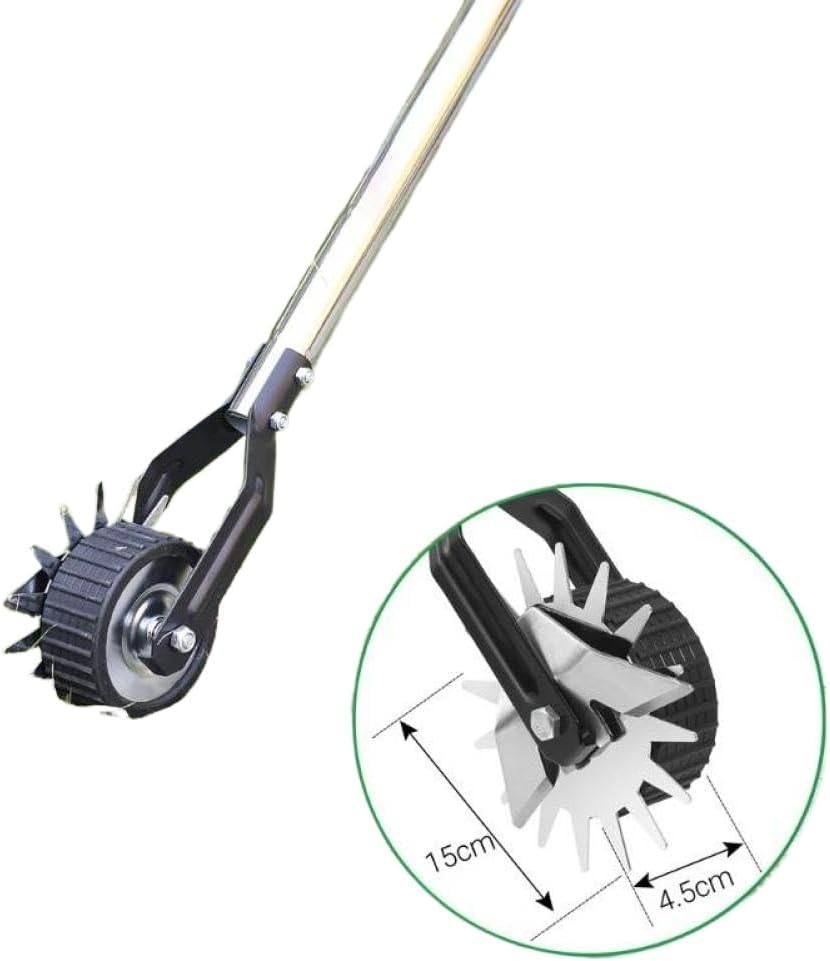 Hand Edger Lawn Mower 58.3inch Compatible with Household Stainless Steel Lawn Mower Tools
