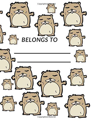 Belons To.: Cartoon Animals Composition Series Book. A4 Notebook, Journal, Diary (110 Quad Ruled Pages, Size 8.5” x 11”Inches) (AnimalA4)