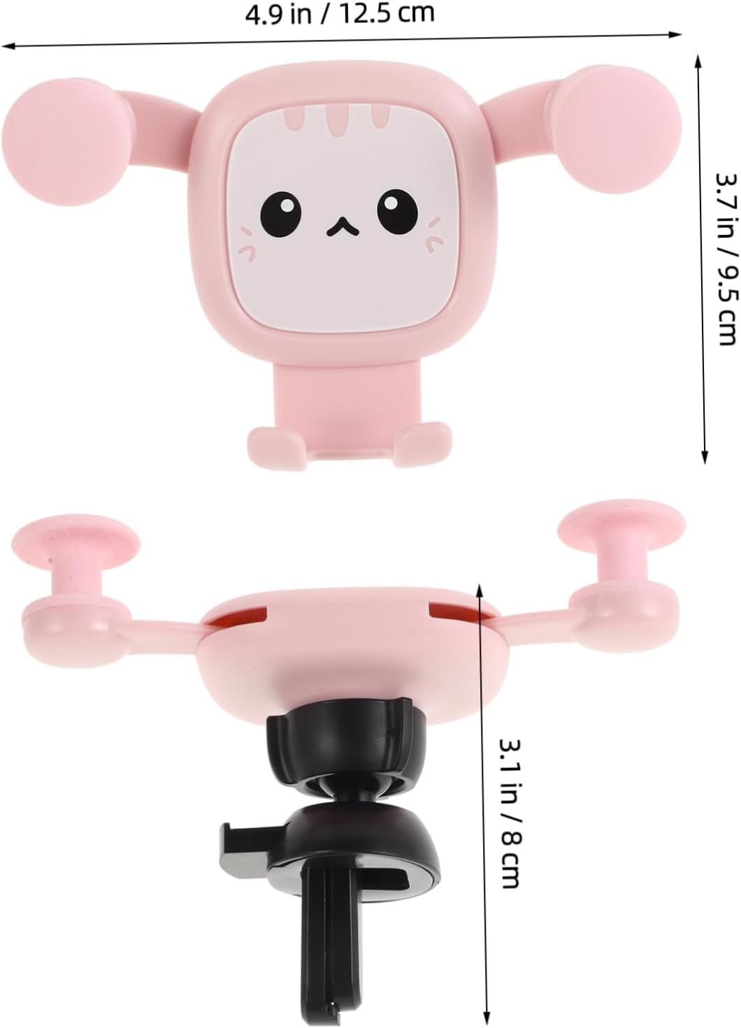 IMIKEYA Cute Cat Car Phone Mount Holder Phone Cradle for Navigation Stylish Cartoon Vehicles for Safe Driving image 2
