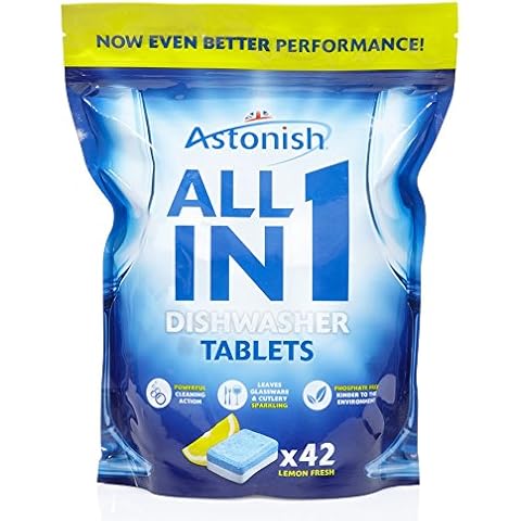 Astonish All in 1 Dishwasher Tablets with Lemon Freshness Cover