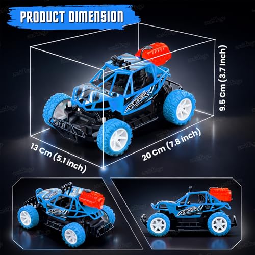 Image of Zest 4 Toyz Remote Control Car Toy for Kids Adults | Off-Road Monster Truck Spray Climbing Racing Car | Mist Spray Effect | Drift RC Car | Rechargeable | USB Cable | LED Lights | Birthday Gift