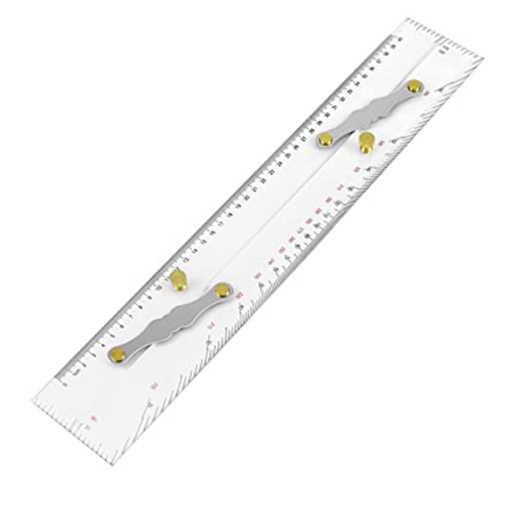 Lot de 5 règles parallèles - Échelles claires - Points de cartographie pour tirer la règle parallèle - 450 mm - Règle parallèle pour bateaux
